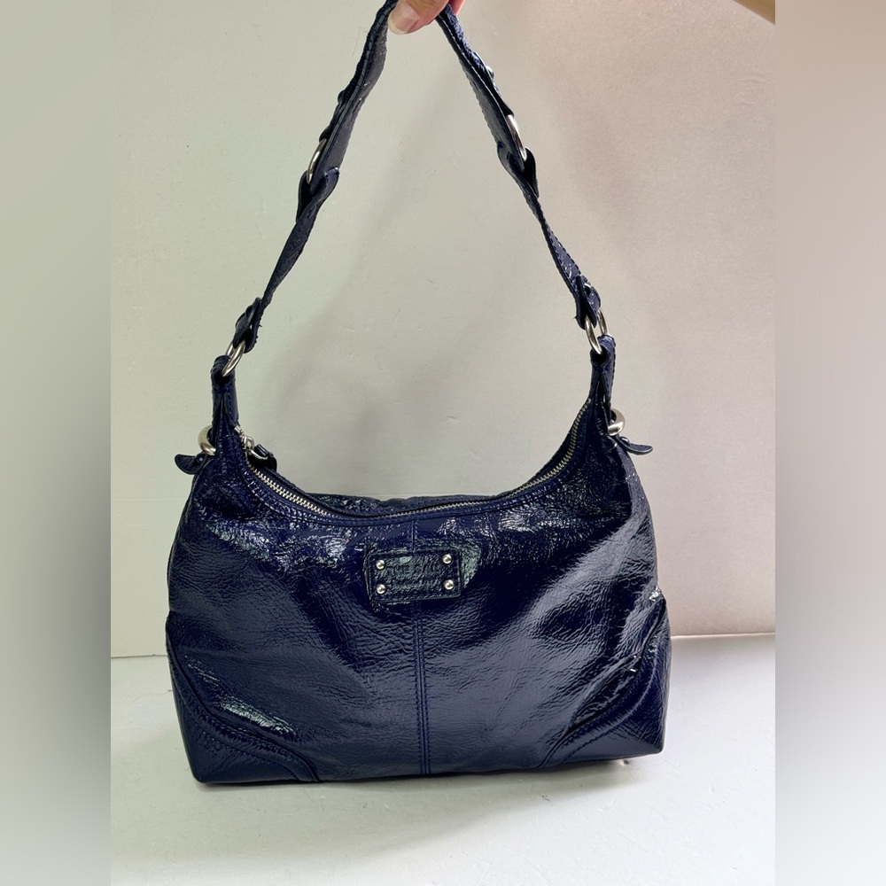 The Sak Patent Leather Purse Blue